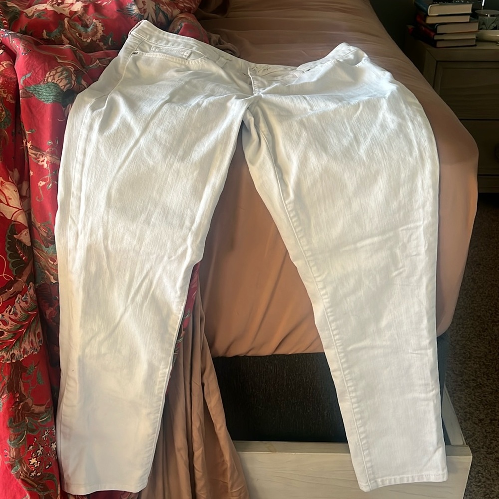 The limited size 14 white jeans